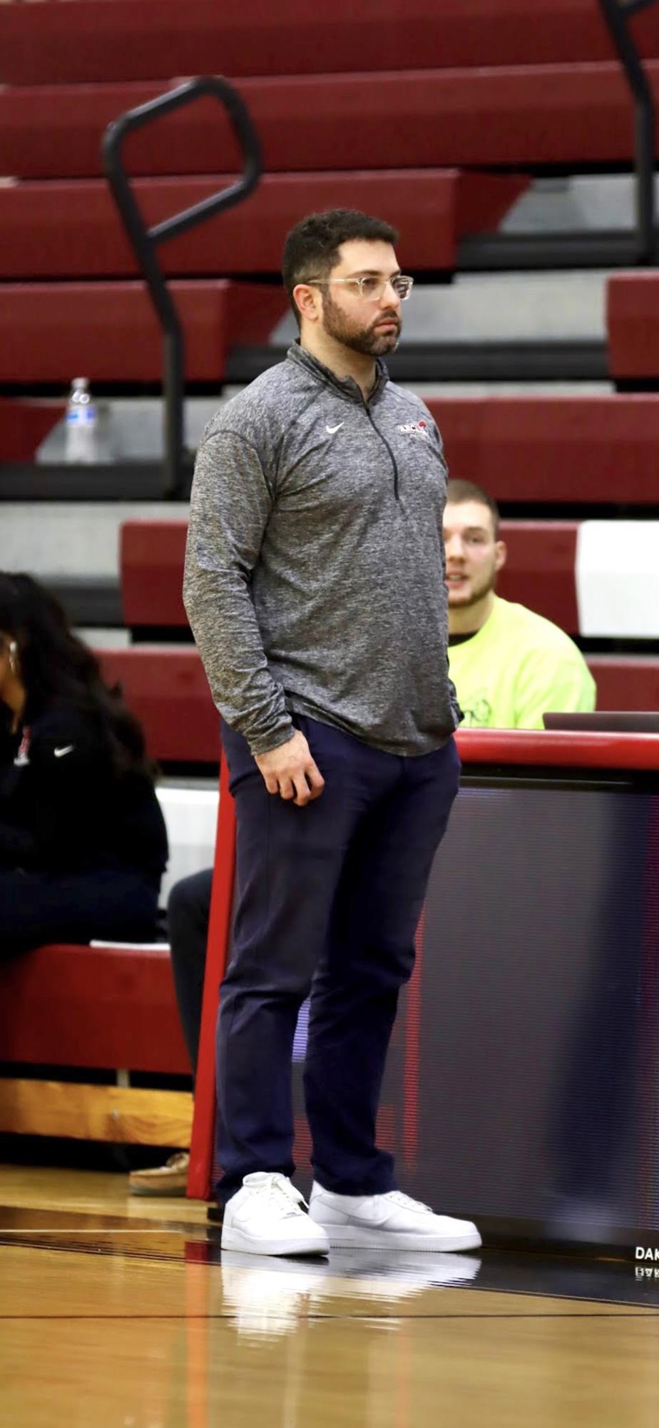 Planamento working at an Arcadia basketball game in December.